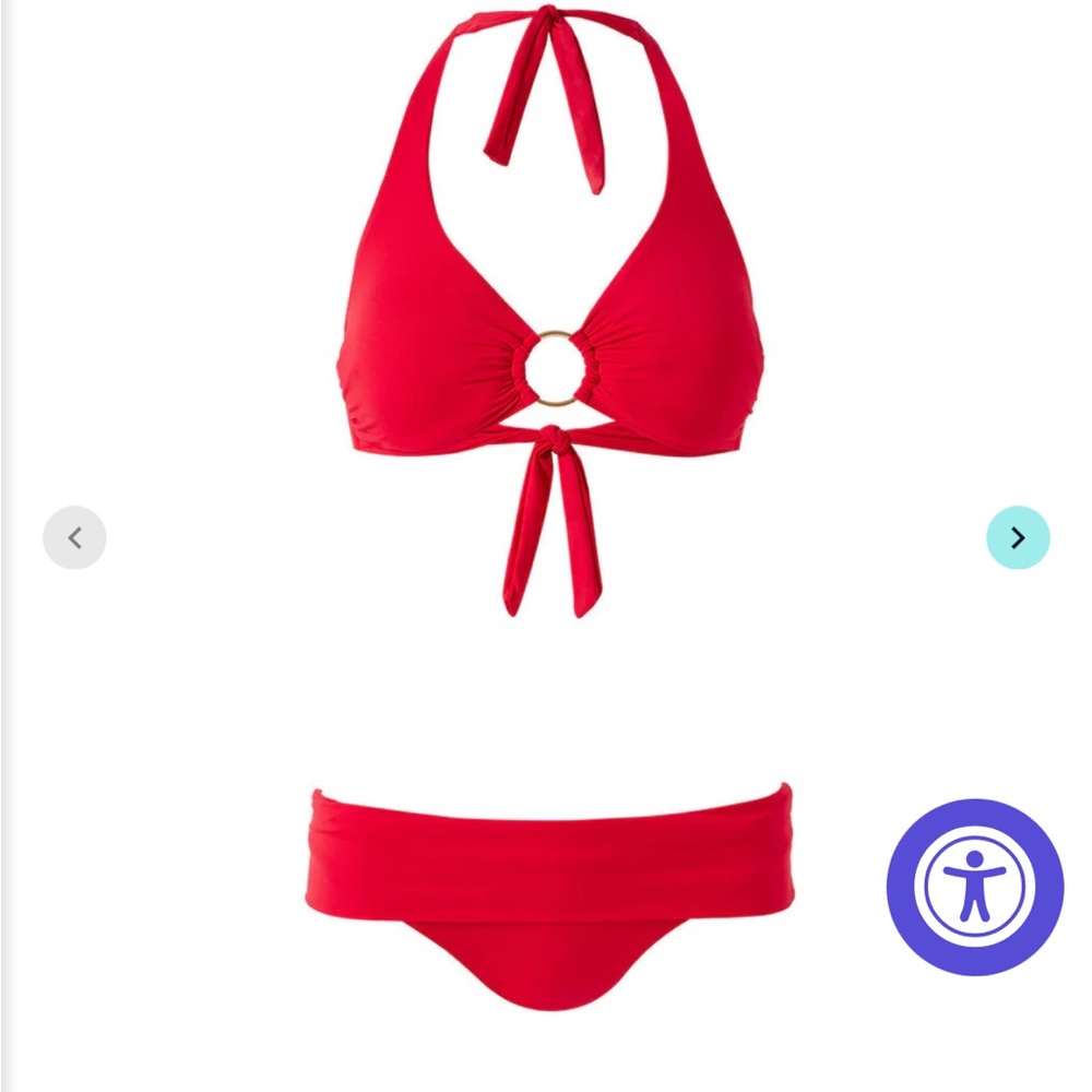 Melissa Odabash Red Brussels Bikini NWT